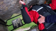 Blarney Castle kissing the Stone