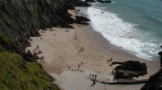 Sleahead - Blick von oben auf den Strand