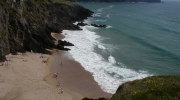 Sleahead - Blick von oben auf den Strand